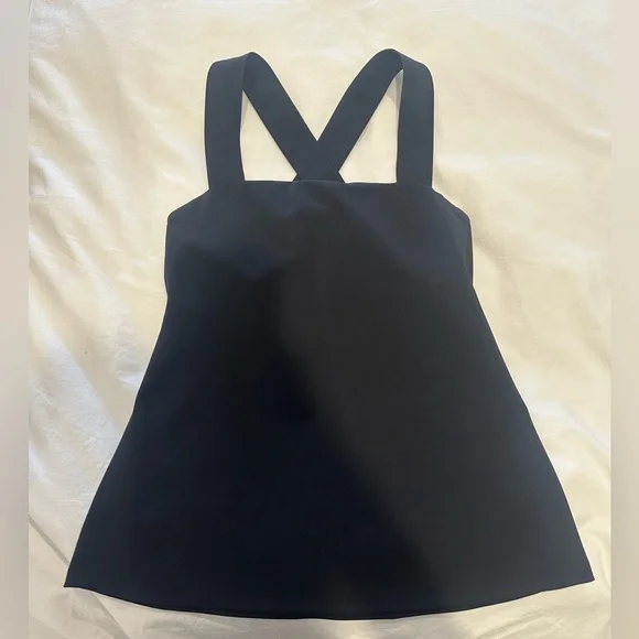 Theory Cross-back Square Neck Top - Picture 3 of 5